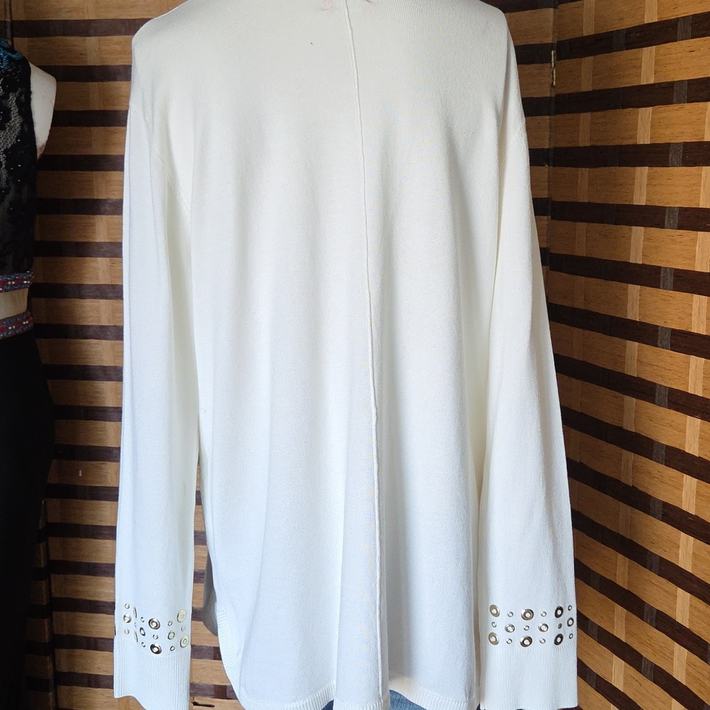 NWT! Ruby Rd Gold Rivet Sweater - Picture 8 of 11